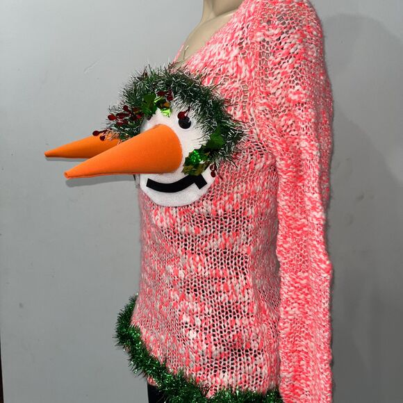 Ready to ship! Women 3D tacky Nauthy funny 3D ugly Christmas sweater Size Small - Picture 8 of 8
